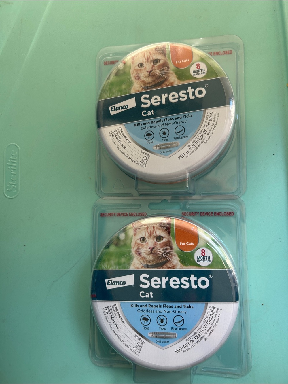 NWT seresto Cat Flea & Tick Collar - White (8 Month Protection)